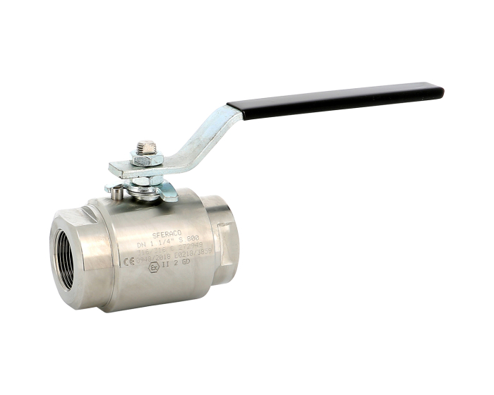 Stainless steel ball valve 716 2-piece body Forged 800lbs